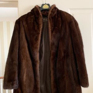 Mink fur coat